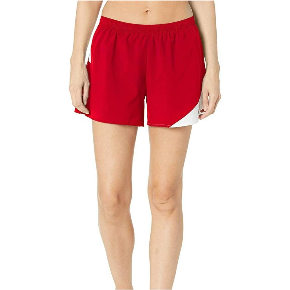 ASICS Women's Gunlap Split Red and White Running Shorts Size Small NWT